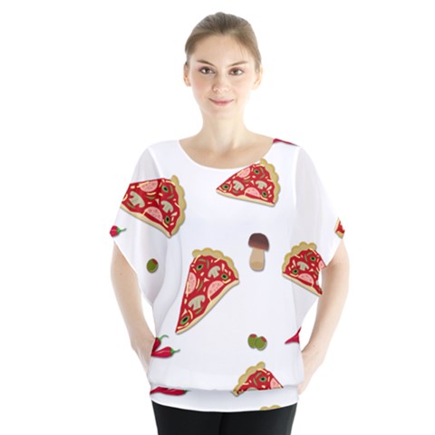 Pizza Pattern Blouse by Valentinaart