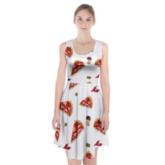 Pizza Pattern Racerback Midi Dress by Valentinaart