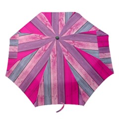 Pink Wood Folding Umbrellas by Brittlevirginclothing