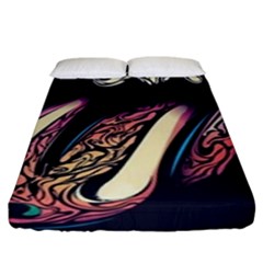 The Rolling Stones  Fitted Sheet (king Size) by Brittlevirginclothing