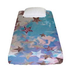 Pastel Stars Fitted Sheet (single Size) by Brittlevirginclothing