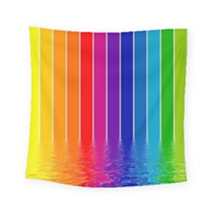 Faded Rainbow  Square Tapestry (small) by Brittlevirginclothing