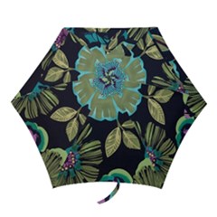 Dark Lila Flower Mini Folding Umbrellas by Brittlevirginclothing