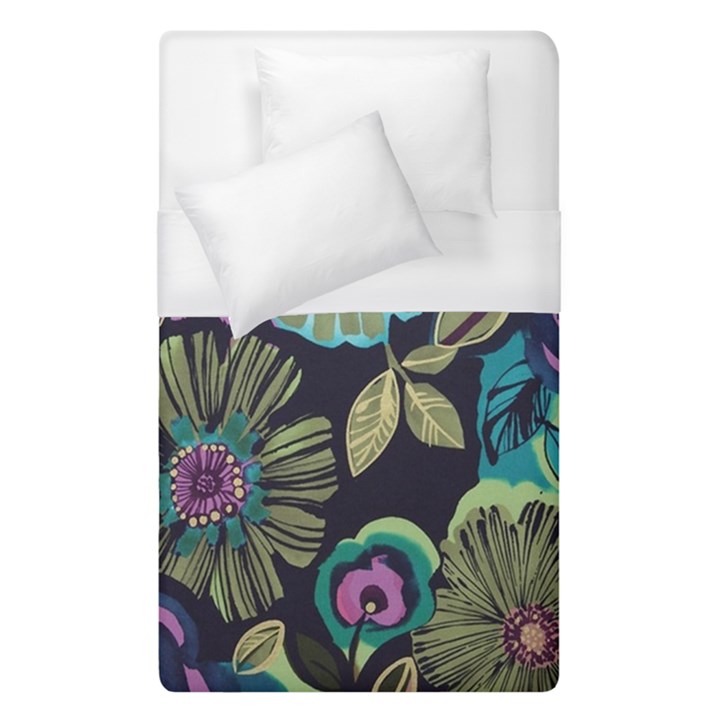 Dark lila flower Duvet Cover (Single Size)