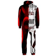 Sickle Cell Is Me Hooded Jumpsuit (men)  by shawnstestimony