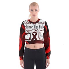 Sickle Cell Is Me Women s Cropped Sweatshirt by shawnstestimony