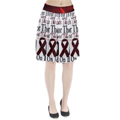 Sickle Cell Is Me Pleated Skirt by shawnstestimony