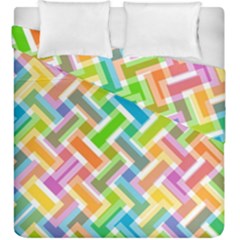 Abstract Pattern Colorful Wallpaper Duvet Cover Double Side (king Size)