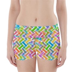 Abstract Pattern Colorful Wallpaper Boyleg Bikini Wrap Bottoms