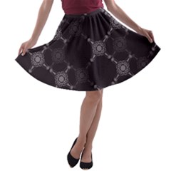 Abstract Seamless Pattern A-line Skater Skirt by Amaryn4rt