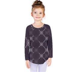 Abstract Seamless Pattern Kids  Long Sleeve Tee