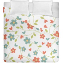 Abstract Vintage Flower Floral Pattern Duvet Cover Double Side (king Size) by Amaryn4rt