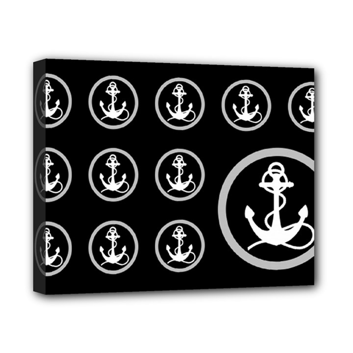 Anchor Pattern Canvas 10  x 8 