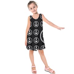 Anchor Pattern Kids  Sleeveless Dress by Amaryn4rt