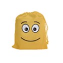 Smiling Face with Open Eyes Drawstring Pouches (Large)  View1