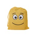 Smiling Face with Open Eyes Drawstring Pouches (Large)  View2