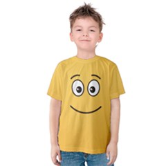 Smiling Face With Open Eyes Kids  Cotton Tee