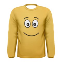 Smiling Face With Open Eyes Men s Long Sleeve Tee by sifis