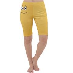 Smiling Face With Open Eyes Cropped Leggings  by sifis