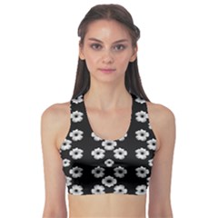 Dark Floral Sports Bra