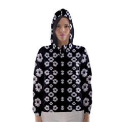 Dark Floral Hooded Wind Breaker (women) by dflcprintsclothing