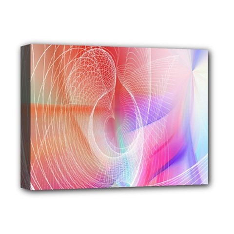 Background Nebulous Fog Rings Deluxe Canvas 16  X 12   by Amaryn4rt