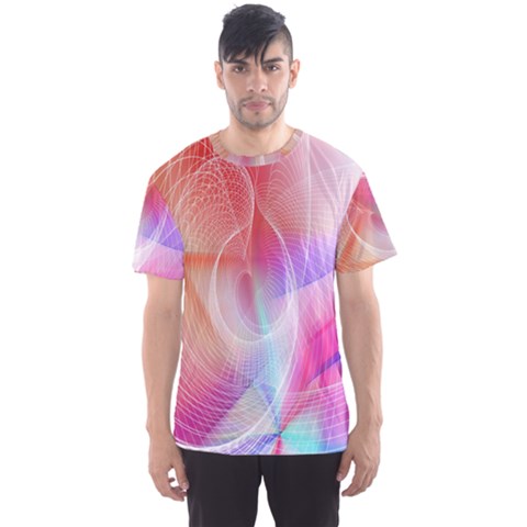 Background Nebulous Fog Rings Men s Sport Mesh Tee by Amaryn4rt