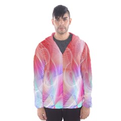 Background Nebulous Fog Rings Hooded Wind Breaker (men) by Amaryn4rt