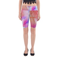 Background Nebulous Fog Rings Yoga Cropped Leggings