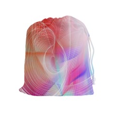 Background Nebulous Fog Rings Drawstring Pouches (extra Large)