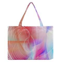 Background Nebulous Fog Rings Medium Zipper Tote Bag