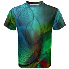 Background Nebulous Fog Rings Men s Cotton Tee by Amaryn4rt