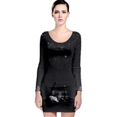 Frontline Midnight View Long Sleeve Bodycon Dress by FrontlineS