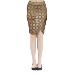 Background Seamless Repetition Midi Wrap Pencil Skirt