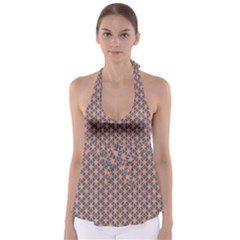 Background Pattern Texture Babydoll Tankini Top