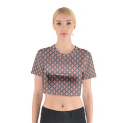 Background Pattern Texture Cotton Crop Top