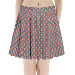 Background Pattern Texture Pleated Mini Skirt