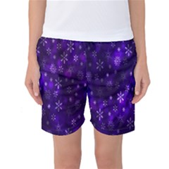 Bokeh Background Texture Stars Women s Basketball Shorts by Amaryn4rt