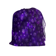 Bokeh Background Texture Stars Drawstring Pouches (extra Large)