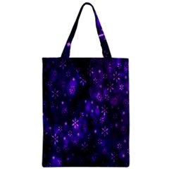 Bokeh Background Texture Stars Zipper Classic Tote Bag