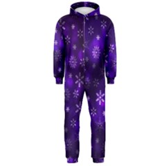 Bokeh Background Texture Stars Hooded Jumpsuit (men) 