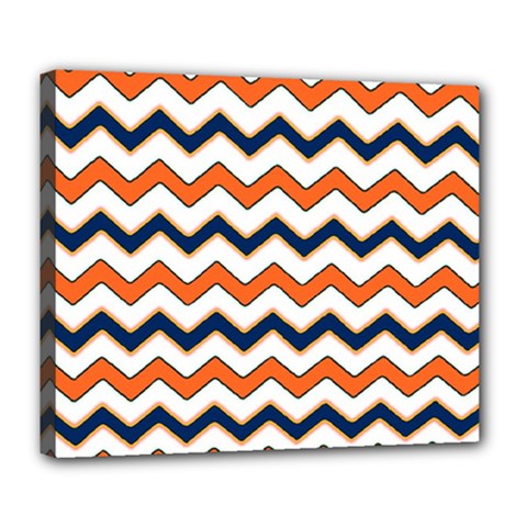 Chevron Party Pattern Stripes Deluxe Canvas 24  X 20  