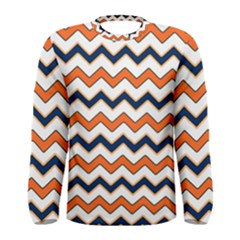 Chevron Party Pattern Stripes Men s Long Sleeve Tee