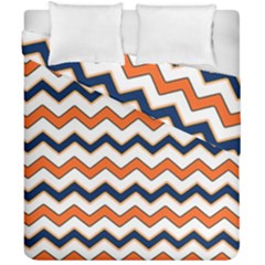 Chevron Party Pattern Stripes Duvet Cover Double Side (california King Size) by Amaryn4rt