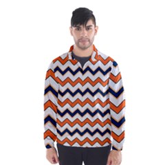 Chevron Party Pattern Stripes Wind Breaker (men)