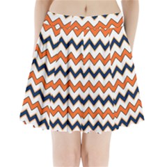 Chevron Party Pattern Stripes Pleated Mini Skirt