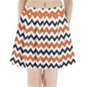 Chevron Party Pattern Stripes Pleated Mini Skirt View1