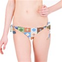 Fabric Textile Textures Cubes Bikini Bottom View1