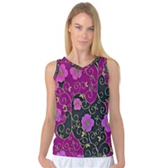 Floral Pattern Background Women s Basketball Tank Top