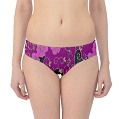 Floral Pattern Background Hipster Bikini Bottoms